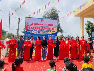 Khánh thành điểm trường Vũ Thanh Khiết, chắp cánh ước mơ học sinh Phiêng Đén